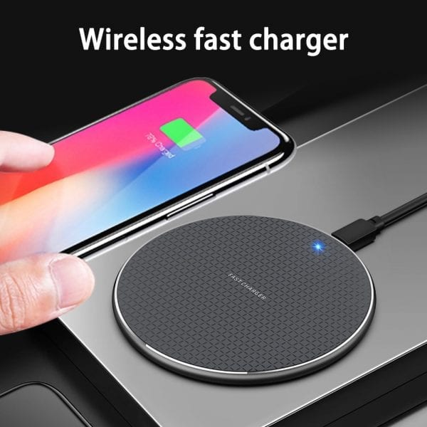 15W Wireless Charger for iPhone & Samsung - Fast Charging Pad