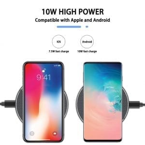 15W Wireless Charger for iPhone & Samsung - Fast Charging Pad