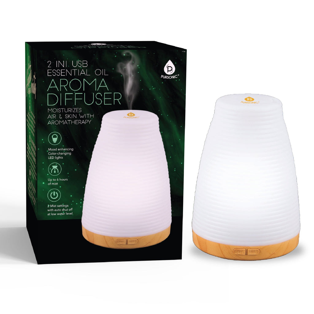 Portable Essential Oil Diffuser - USB Aroma Humidifier for Home & Travel
