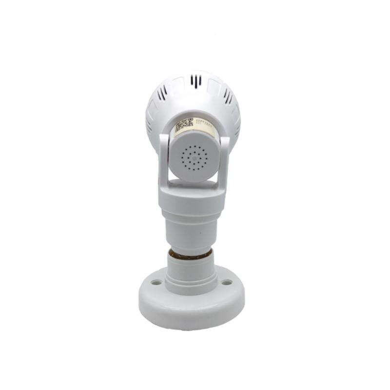 360° Panoramic Light Bulb Camera - Night Vision, Two-Way Audio & Alerts